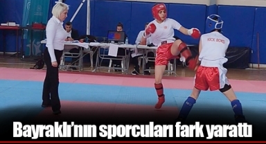 Bayraklı’nın sporcuları fark yarattı