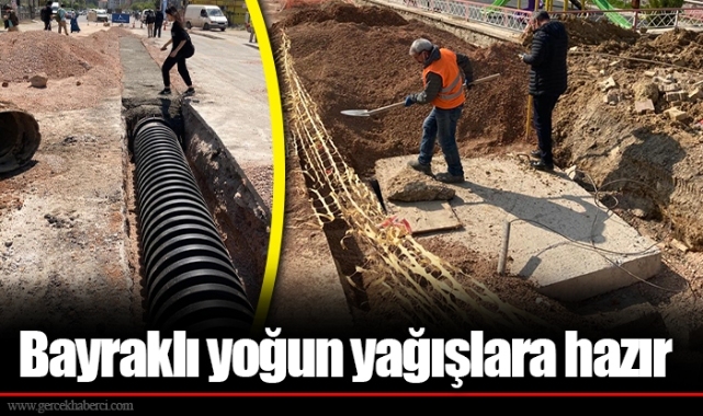 Bayraklı yoğun yağışlara hazır