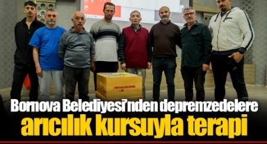 Bornova Belediyesi’nden depremzedelere arıcılık kursuyla terapi