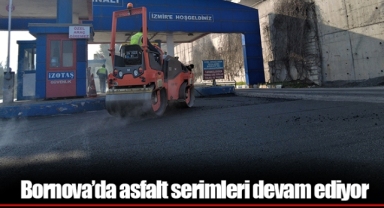 Bornova’da asfalt serimleri devam ediyor