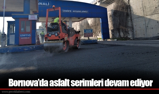 Bornova’da asfalt serimleri devam ediyor
