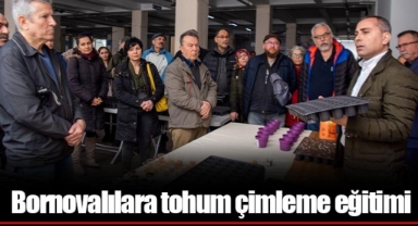 Bornovalılara tohum çimleme eğitimi