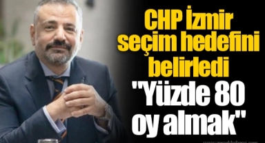 CHP İzmir seçim hedefini belirledi "Yüzde 80 oy almak"