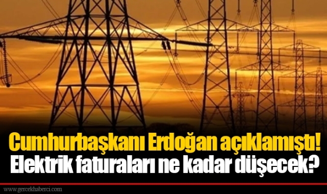 Cumhurbaşkanı Erdoğan açıklamıştı! Elektrik faturaları ne kadar düşecek?