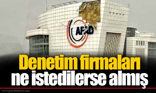 Denetim firmaları ne istedilerse almış