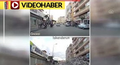 Depremin neden olduğu yıkımı aracının kamerasıyla yeniden görüntüledi
