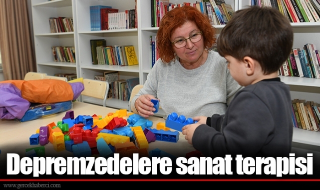 Depremzedelere sanat terapisi
