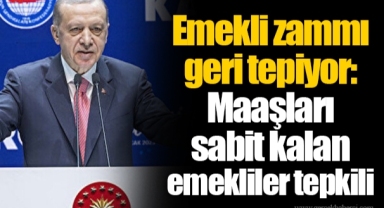 Emekli zammı geri tepiyor: Maaşları sabit kalan emekliler tepkili...