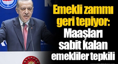 Emekli zammı geri tepiyor: Maaşları sabit kalan emekliler tepkili...
