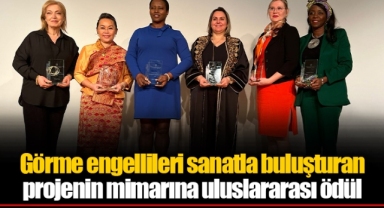 Görme engellileri sanatla buluşturan projenin mimarına uluslararası ödül