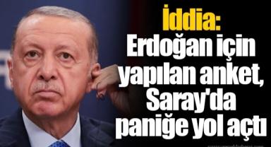 İddia: Erdoğan için yapılan anket, Saray'da paniğe yol açtı