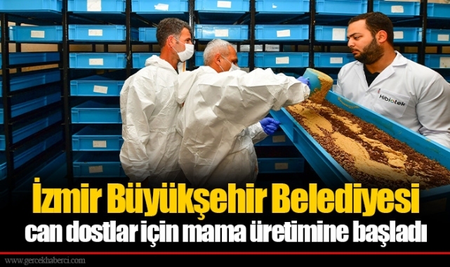 İzmir Büyükşehir Belediyesi can dostlar için mama üretimine başladı