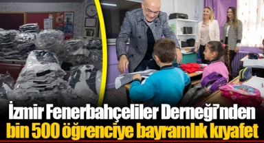 İzmir Fenerbahçeliler Derneği'nden bin 500 öğrenciye bayramlık kıyafet