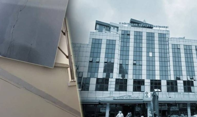 Kâğıthane Devlet Hastanesi riskli olduğu gerekçesiyle tahliye ediliyor