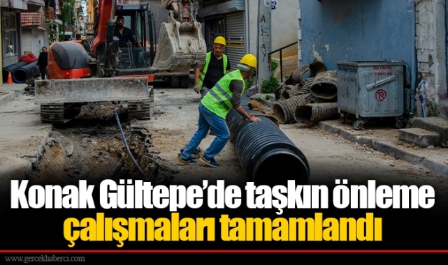 Konak Gültepe’de taşkın önleme çalışmaları tamamlandı