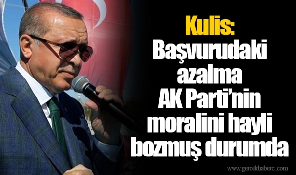 Kulis: Başvurudaki azalma AK Parti’nin moralini hayli bozmuş durumda