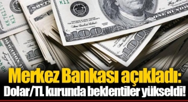Merkez Bankası açıkladı: Dolar/TL kurunda beklentiler yükseldi!