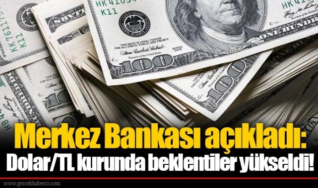 Merkez Bankası açıkladı: Dolar/TL kurunda beklentiler yükseldi!