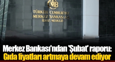 Merkez Bankası'ndan 'Şubat' raporu: Gıda fiyatları artmaya devam ediyor