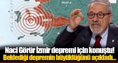 Naci Görür İzmir depremi için konuştu! Beklediği depremin büyüklüğünü açıkladı…
