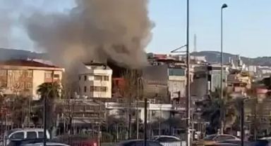 Pendik'te 7 katlı otelde yangın: Ölü ve yaralılar var