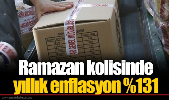 Ramazan kolisinde yıllık enflasyon %131