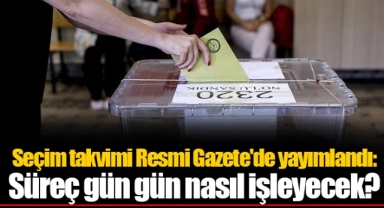 Seçim takvimi Resmi Gazete'de yayımlandı: Süreç gün gün nasıl işleyecek?