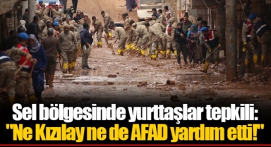 Sel bölgesinde yurttaşlar tepkili:
