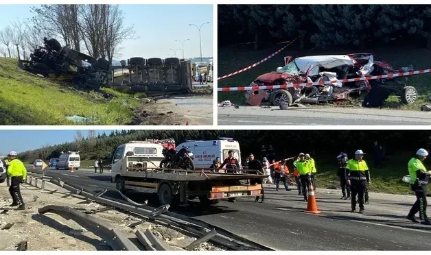 Silivri'de zincirleme kaza: 6 ölü, 3 yaralı