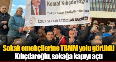 Sokak emekçilerine TBMM yolu görüldü
