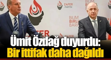 Ümit Özdağ duyurdu: Bir ittifak daha dağıldı