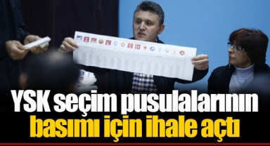 YSK seçim pusulalarının basımı için ihale açtı
