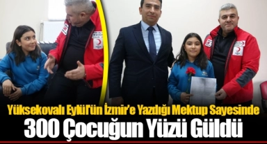 Yüksekovalı Eylül'ün İzmir'e Yazdığı Mektup Sayesinde 300 Çocuğun Yüzü Güldü