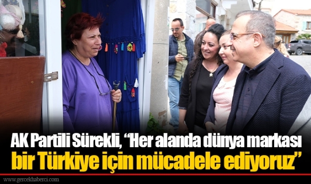 AK Partili Sürekli, “Her alanda dünya markası bir Türkiye için mücadele ediyoruz”