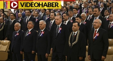 AYM töreninde gergin anlar... Erdoğan, Kılıçdaroğlu’nun elini sıkmadı