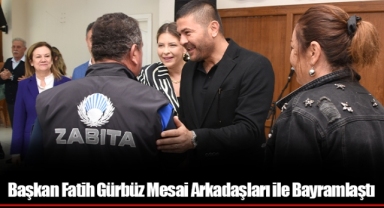 Başkan Fatih Gürbüz Mesai Arkadaşları ile Bayramlaştı