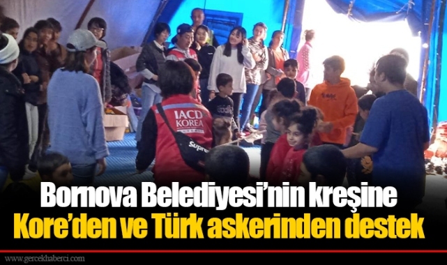 Bornova Belediyesi’nin kreşine Kore’den ve Türk askerinden destek