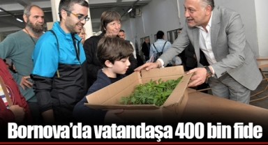 Bornova’da vatandaşa 400 bin fide
