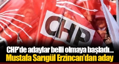 CHP'de adaylar belli olmaya başladı... Mustafa Sarıgül Erzincan’dan aday