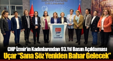 CHP İzmir’in Kadınlarından 93.Yıl Basın Açıklaması