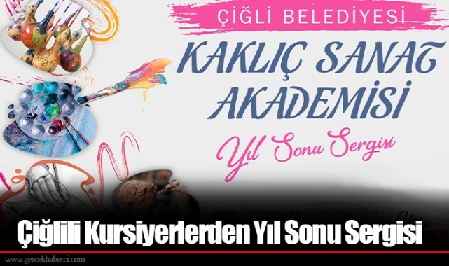 Çiğlili Kursiyerlerden Yıl Sonu Sergisi