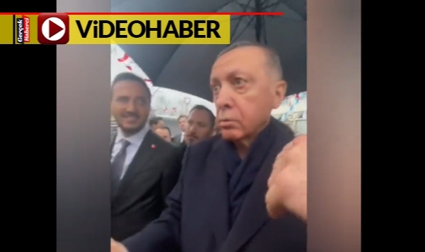 Cumhurbaşkanı Erdoğan'dan elindeki paraya uzanan kişiye: "Dur. Ayıp ayıp"