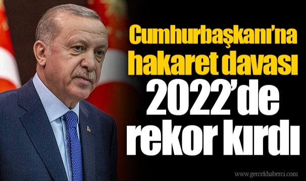 Cumhurbaşkanı’na hakaret davası 2022’de rekor kırdı