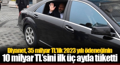 Diyanet, 35 milyar TL’lik 2023 yılı ödeneğinin 10 milyar TL’sini ilk üç ayda tüketti