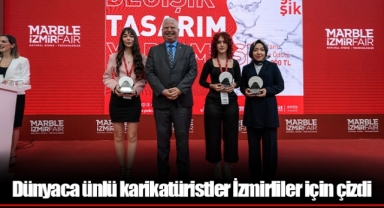 Dünyaca ünlü karikatüristler İzmirliler için çizdi