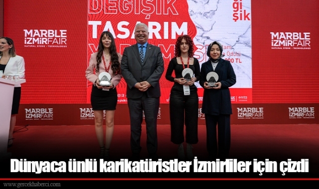 Dünyaca ünlü karikatüristler İzmirliler için çizdi