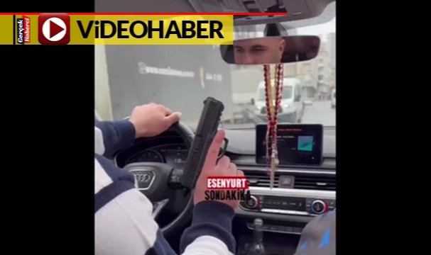Esenyurt'ta bir sokak magandası havaya ateş açarak ilerledi