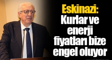 Eskinazi: Kurlar ve enerji fiyatları bize engel oluyor