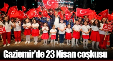 Gaziemir'de 23 Nisan coşkusu