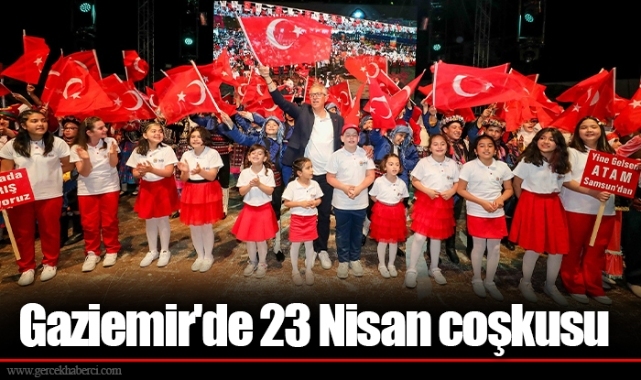 Gaziemir'de 23 Nisan coşkusu